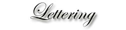 Lettering